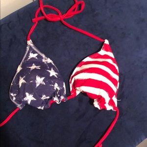American flag bikini top